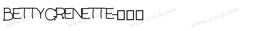 Betty Grenette字体转换
